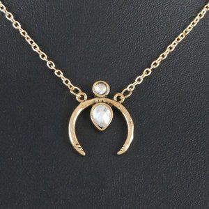 Wicca Crescent Moon Goddess Pendent Necklace